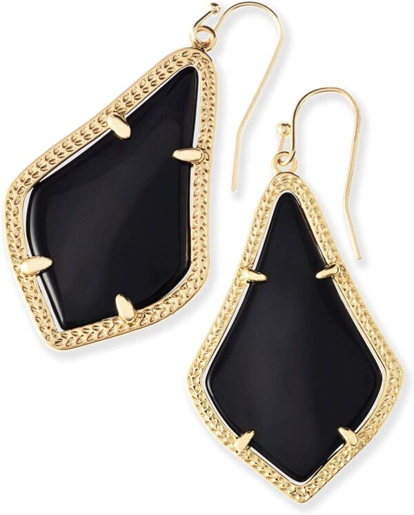 Visit the Kendra Scott Store Kendra Scott Alex Drop Earrings for Women, Fashion Jewelry 4.8 out of 5 stars    561 ratings | 14 answered questions $58.89 No Import Fees Deposit & $19.83 Shipping to Nigeria Details  Color: GOLD - BLACK OPAQUE GLASS