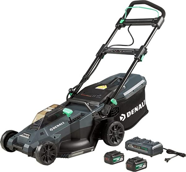 Amazon Brand - Denali by SKIL 2 x 20V (40V) Brushless 18-Inch Push Lawn Mower Kit, Includes Two 4.0 Ah Lithium Batteries & Dual Port Charger Visit the Denali Store 4.9 out of 5 stars    10 ratings Typical price:	$319.99  Deal Price:	$245.99 You Save:	$74.00 (23%)