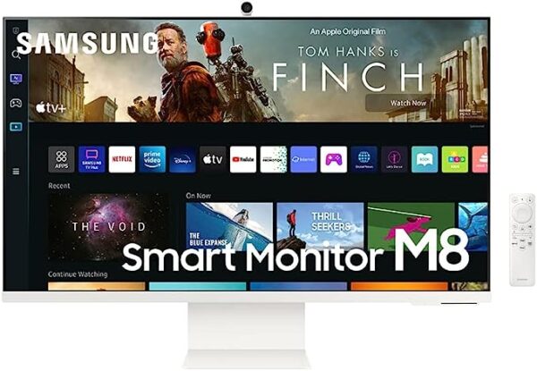 SAMSUNG 32" M80B 4K UHD HDR Smart Computer Monitor Screen with Streaming TV, SlimFit Camera Included, Wireless Remote PC Access, Alexa Built-In, LS32BM805UNXGO, White Visit the SAMSUNG Store 4.0 4.0 out of 5 stars    641 ratings | 88 answered questions