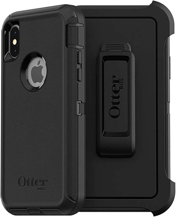 OtterBox iPhone Xs AND iPhone X Defender Series Case - BLACK, rugged & durable, with port protection, includes holster clip kickstand Visit the OtterBox Store 4.7 4.7 out of 5 stars    13,335 ratings | 178 answered questions $26.94 No Import Fees Deposit & $17.96 Shipping to Nigeria Details  Available at a lower price from other sellers that may not offer free Prime shipping.