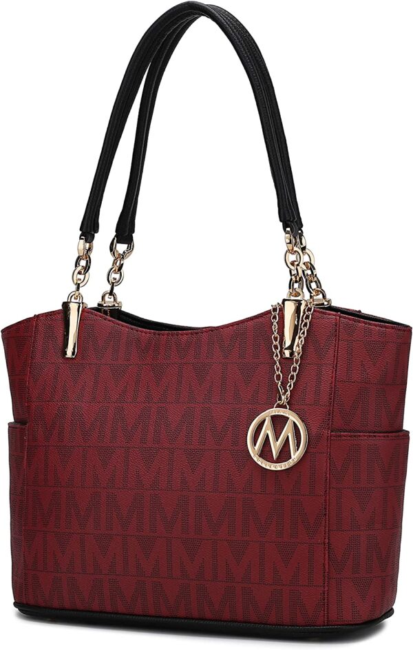 Visit the MKF Collection Store MKF Collection Tote Bag for Women – PU Leather-Top-Handle Satchel Shoulder Handbag 4.3 4.3 out of 5 stars    2,074 ratings | 28 answered questions $46.99 No Import Fees Deposit & $33.36 Shipping to Nigeria Details  Color: Braylee Burgundy