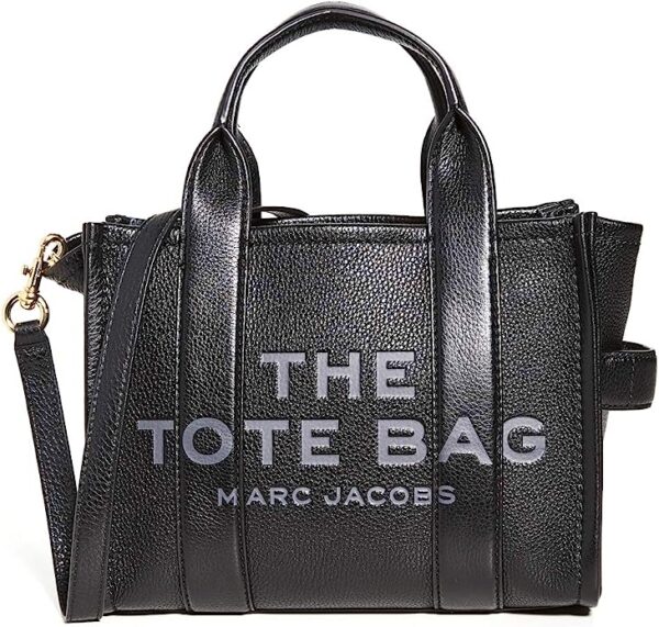 Brand: Marc Jacobs Marc Jacobs Women's The Leather Small Tote 4.8 4.8 out of 5 stars    334 ratings | 19 answered questions $376.50 Includes $12.50 Amazon discount. Details  $259.45 Shipping & Import Fees Deposit to Nigeria Details  Available at a lower price from other sellers that may not offer free Prime shipping. Color: Black