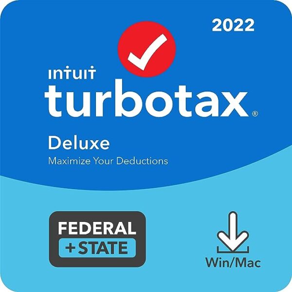 TurboTax Deluxe 2022 Tax Software, Federal and State Tax Return, [Amazon Exclusive] [PC/MAC Download] Visit the Intuit Store Platform : Windows 10, Windows 11, Mac OS Big Sur 11, Mac OS Monterey 12 4.3 4.3 out of 5 stars    9,224 ratings #1 Best Seller in Tax Preparation $69.99