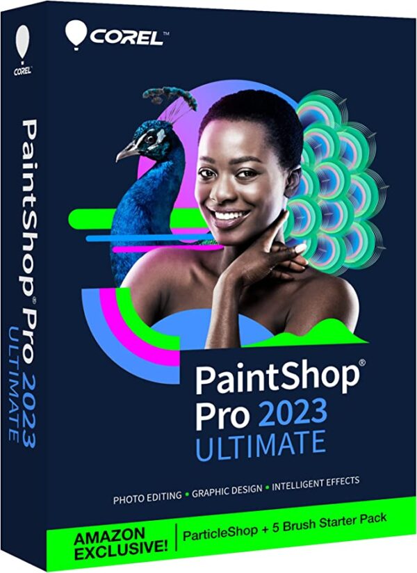 Corel PaintShop Pro 2023 Ultimate | Powerful Photo Editing & Graphic Design Software + Creative Suite | Amazon Exclusive ParticleShop + 5 Brush Starter Pack [PC Key Card] Visit the Corel Store Platform : Windows 10, Windows 11 3.0 3.0 out of 5 stars    59 ratings $99.99