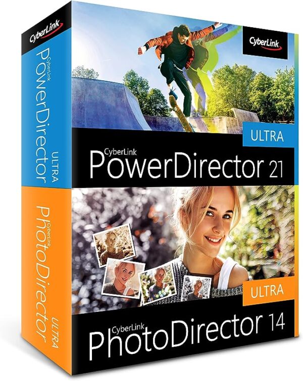 PowerDirector 21 Ultra & PhotoDirector 14 Ultra | Easy Video Editing and Photo Editing Software | Slideshow Maker | Screen Recorder [Retail Box with Download Card] Visit the Cyberlink Store 3.9 3.9 out of 5 stars    45 ratings -20% $111.99 List Price: $139.99  $72.16 Shipping & Import Fees Deposit to Nigeria